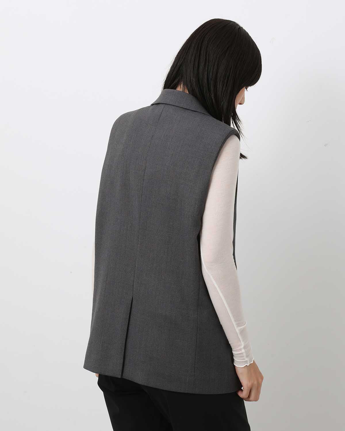 DOESKIN SLEEVELESS BLAZER