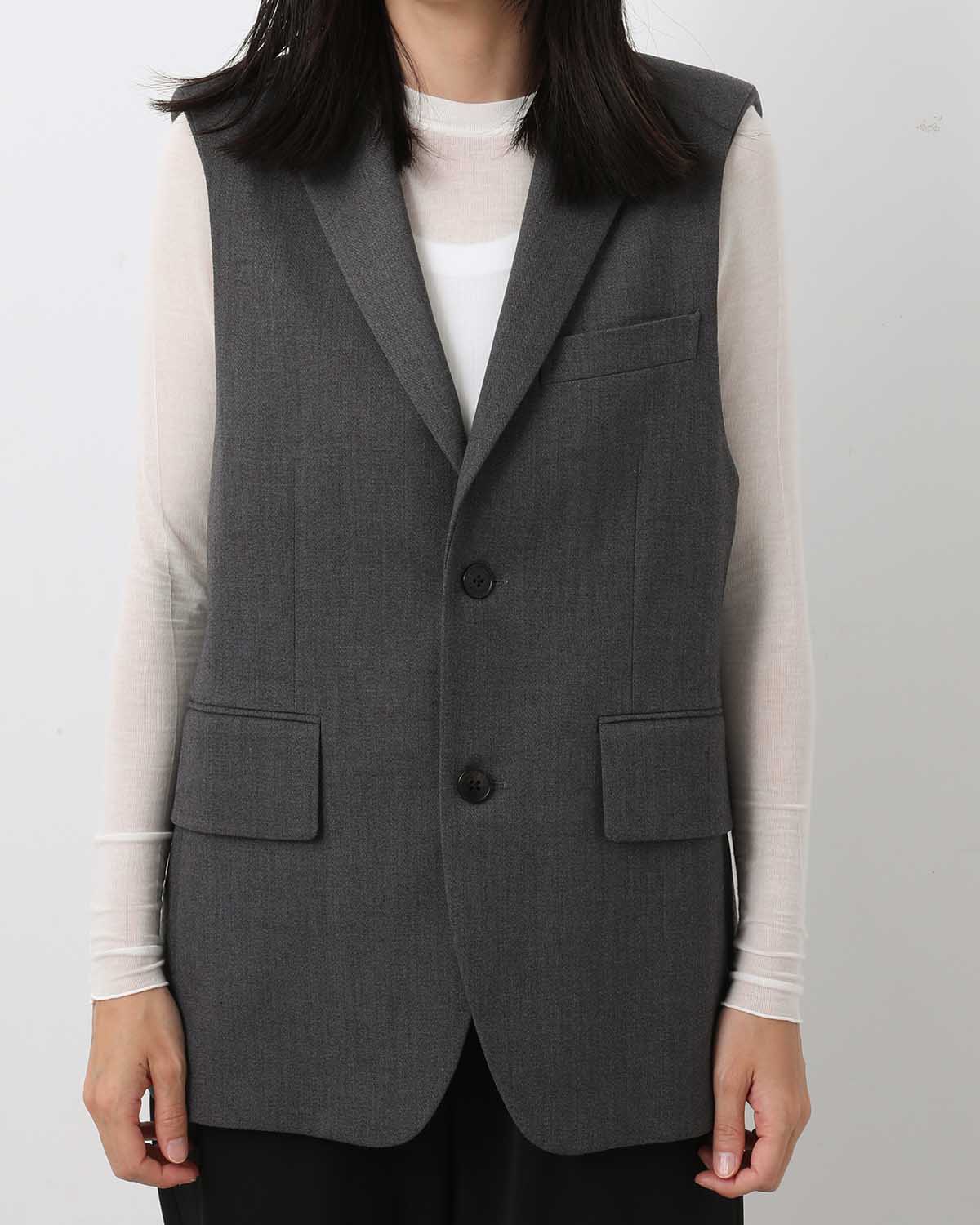 DOESKIN SLEEVELESS BLAZER
