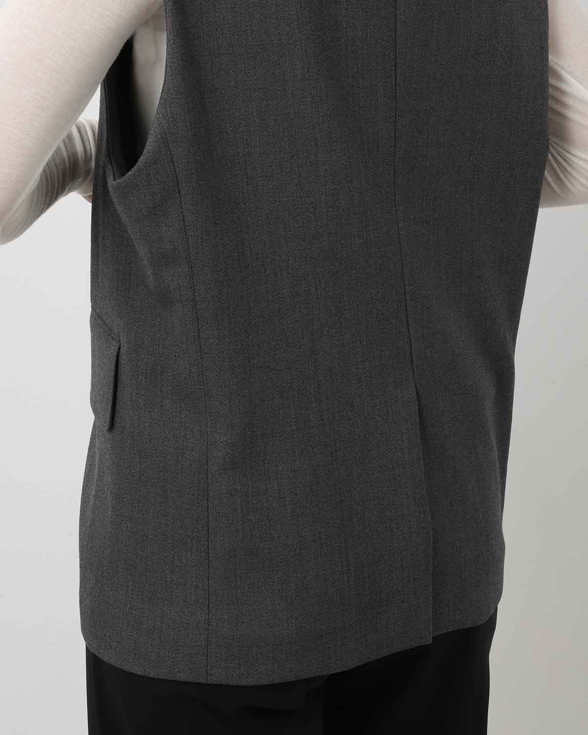 DOESKIN SLEEVELESS BLAZER