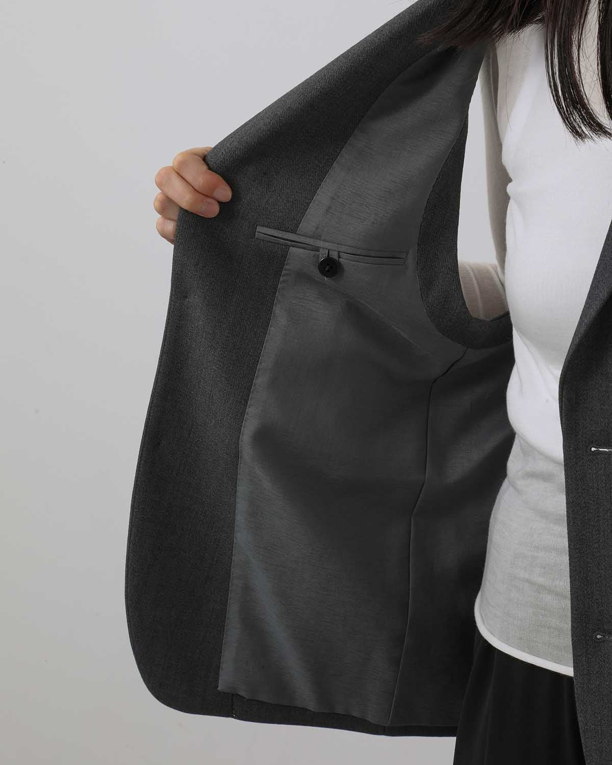 DOESKIN SLEEVELESS BLAZER