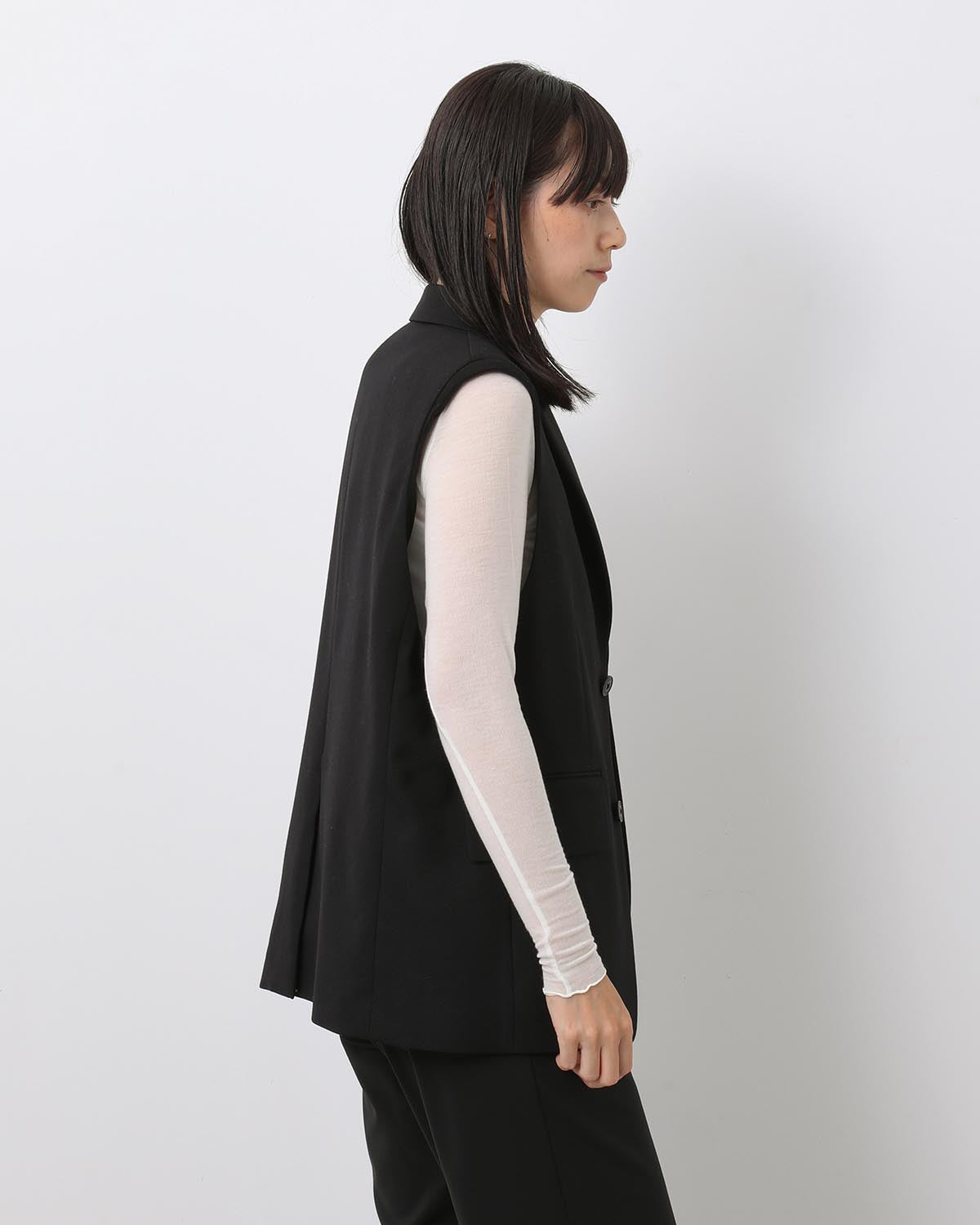 DOESKIN SLEEVELESS BLAZER