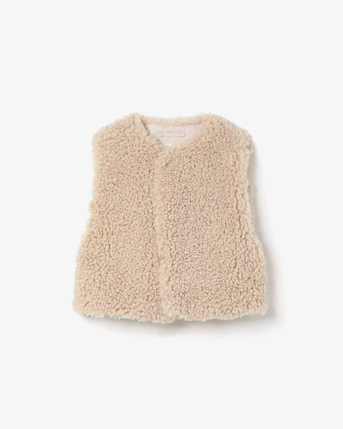 FAUX SHEARLING CROPPED VEST – COVERCHORD