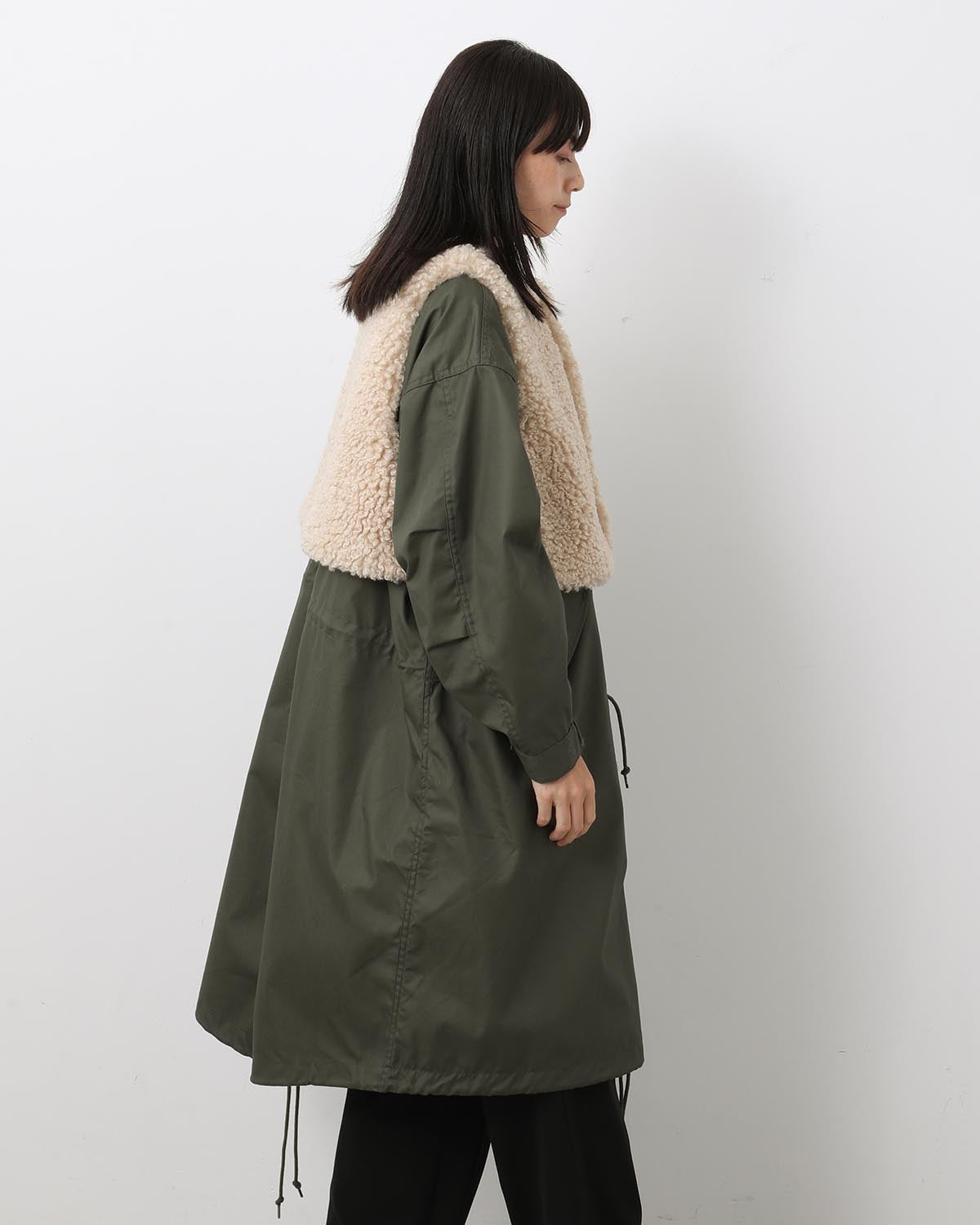 FAUX SHEARLING CROPPED VEST