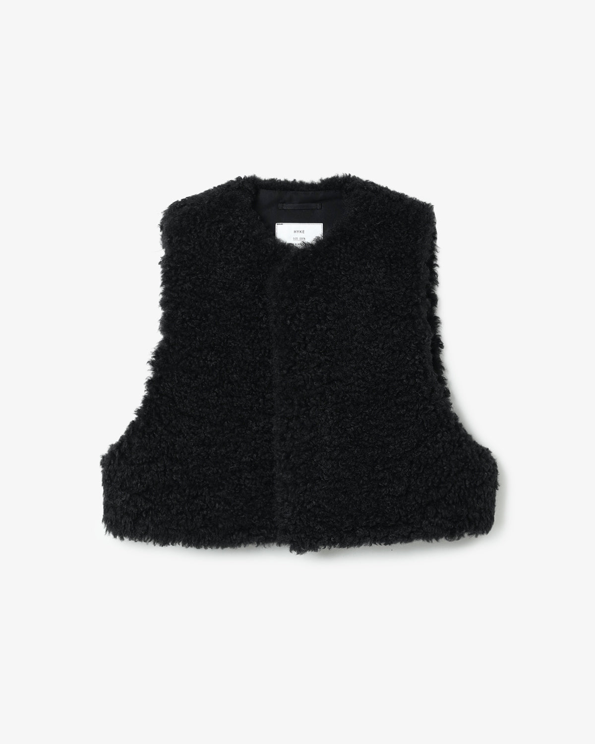 FAUX SHEARLING CROPPED VEST