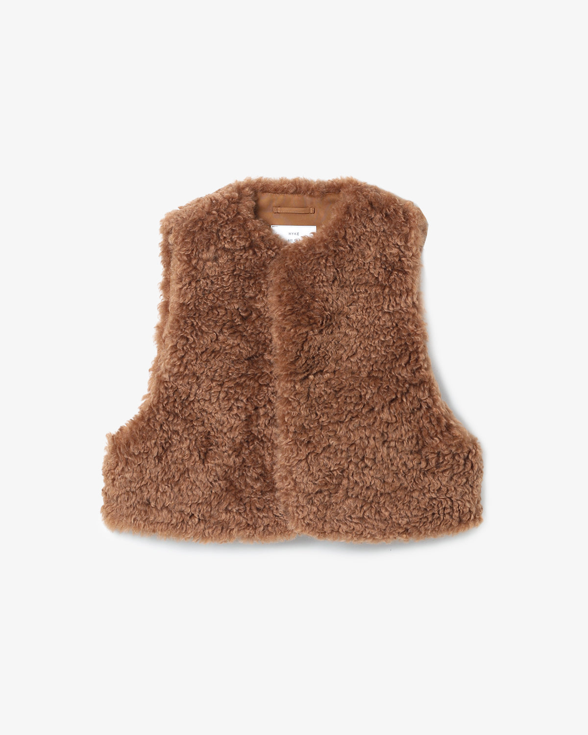 FAUX SHEARLING CROPPED VEST