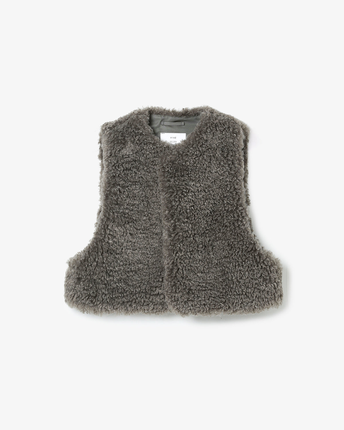 FAUX SHEARLING CROPPED VEST