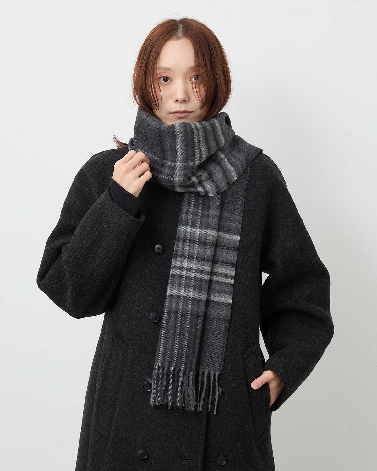 BRUSHED SCARF CHECK