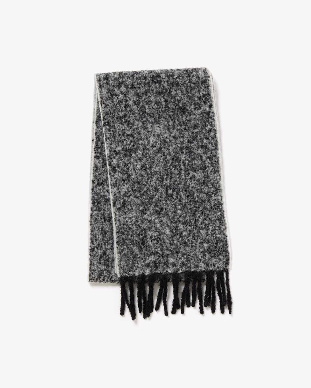 TWO COLOR WOOLLY SCARF