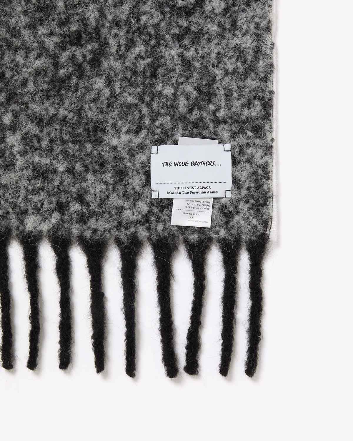 TWO COLOR WOOLLY SCARF