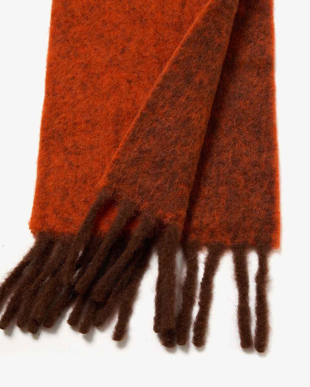 TWO COLOR WOOLLY SCARF