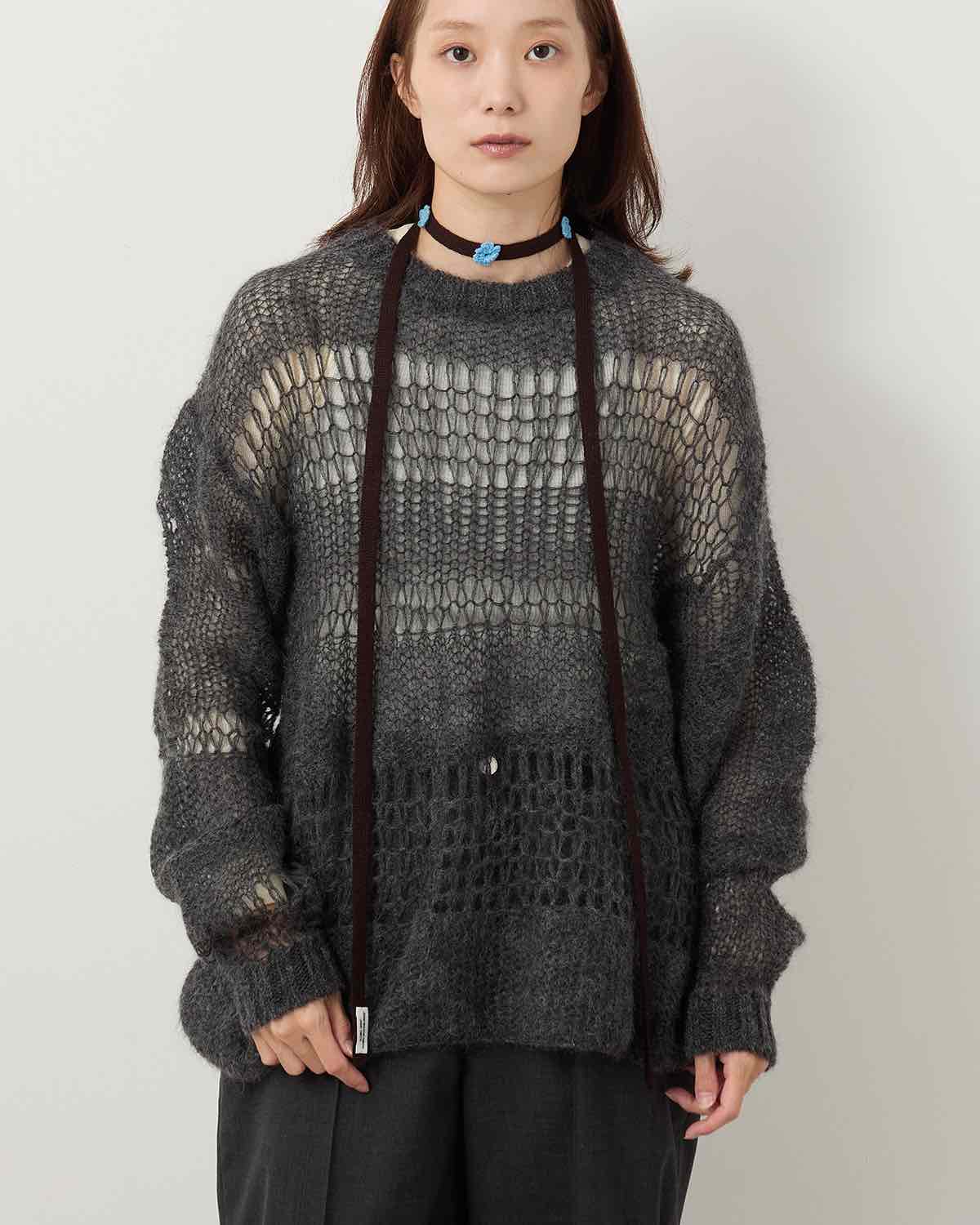 5G CASHMERE TAPE BELT HAND FLOWER