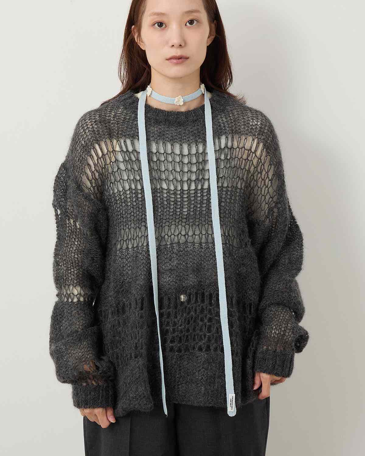 5G CASHMERE TAPE BELT HAND FLOWER