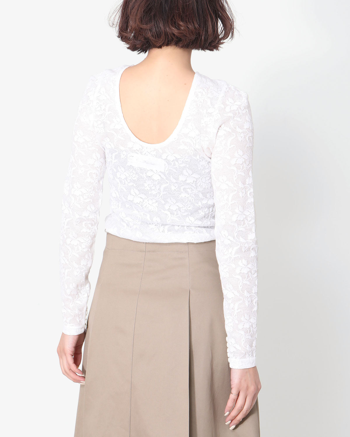 LACE JACQUARD PULLOVER