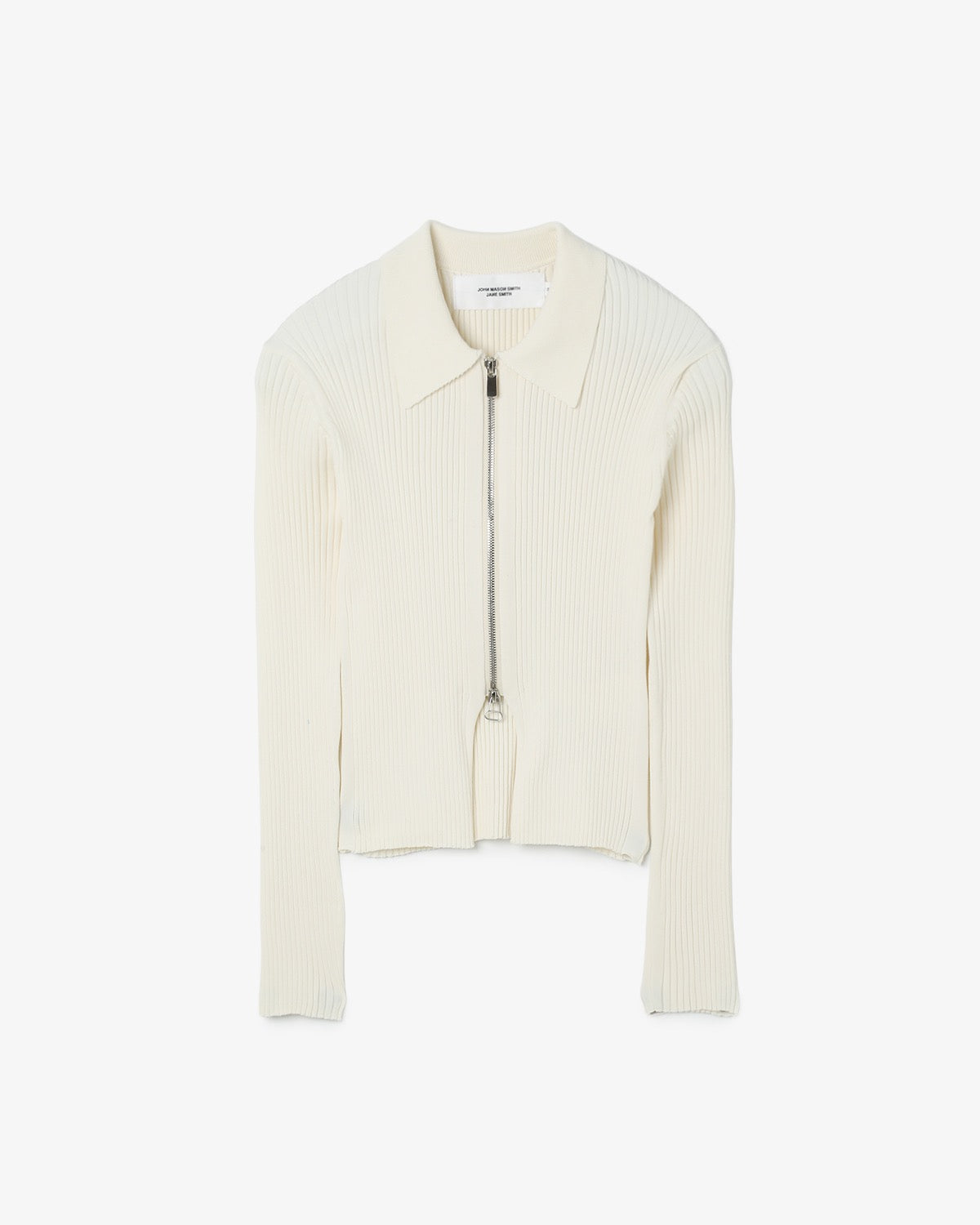 16G RIB DOUBLE ZIP CARDIGAN