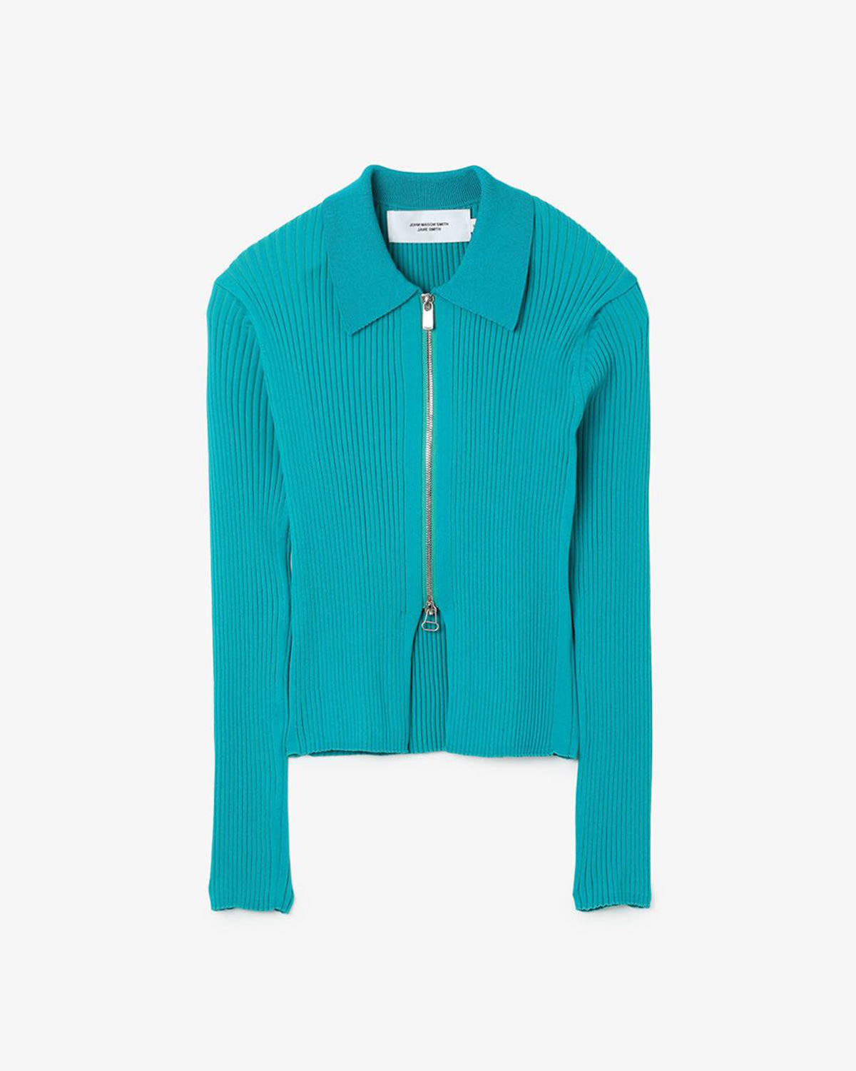 16G RIB DOUBLE ZIP CARDIGAN