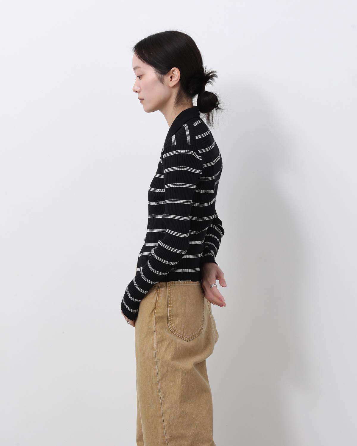 16G RIB DOUBLE ZIP CARDIGAN