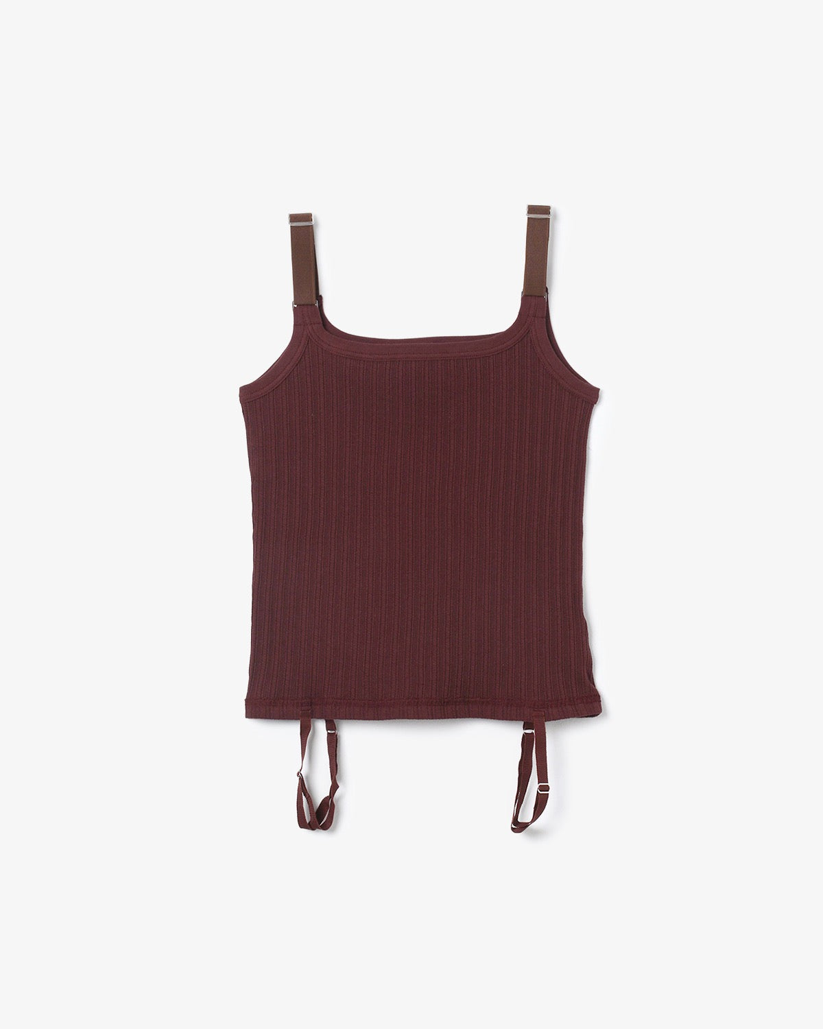 COTTON EYELET RIB UP DOWN CAMISOLE