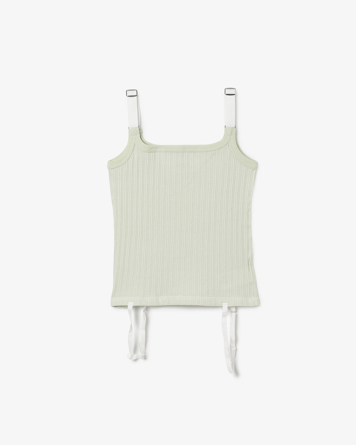 COTTON EYELET RIB UP DOWN CAMISOLE