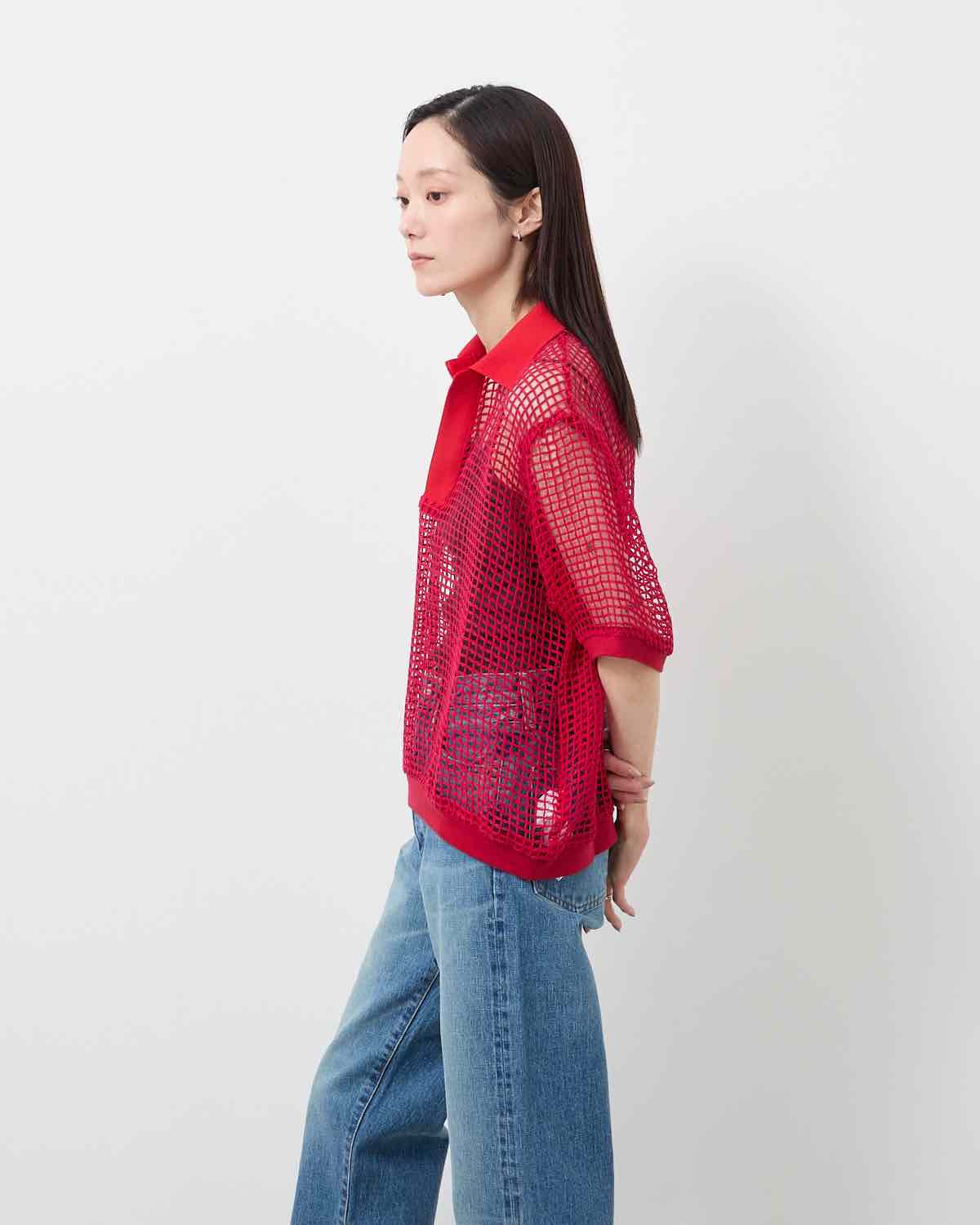 SQUARE MESH SKIPPER POLO