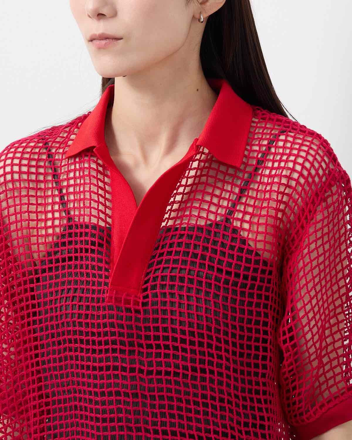 SQUARE MESH SKIPPER POLO