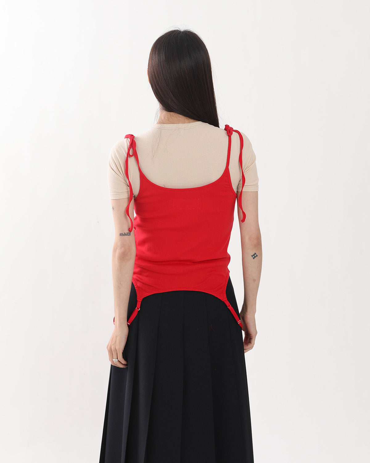 COTTON UP DOWN RIBBON CAMISOLE