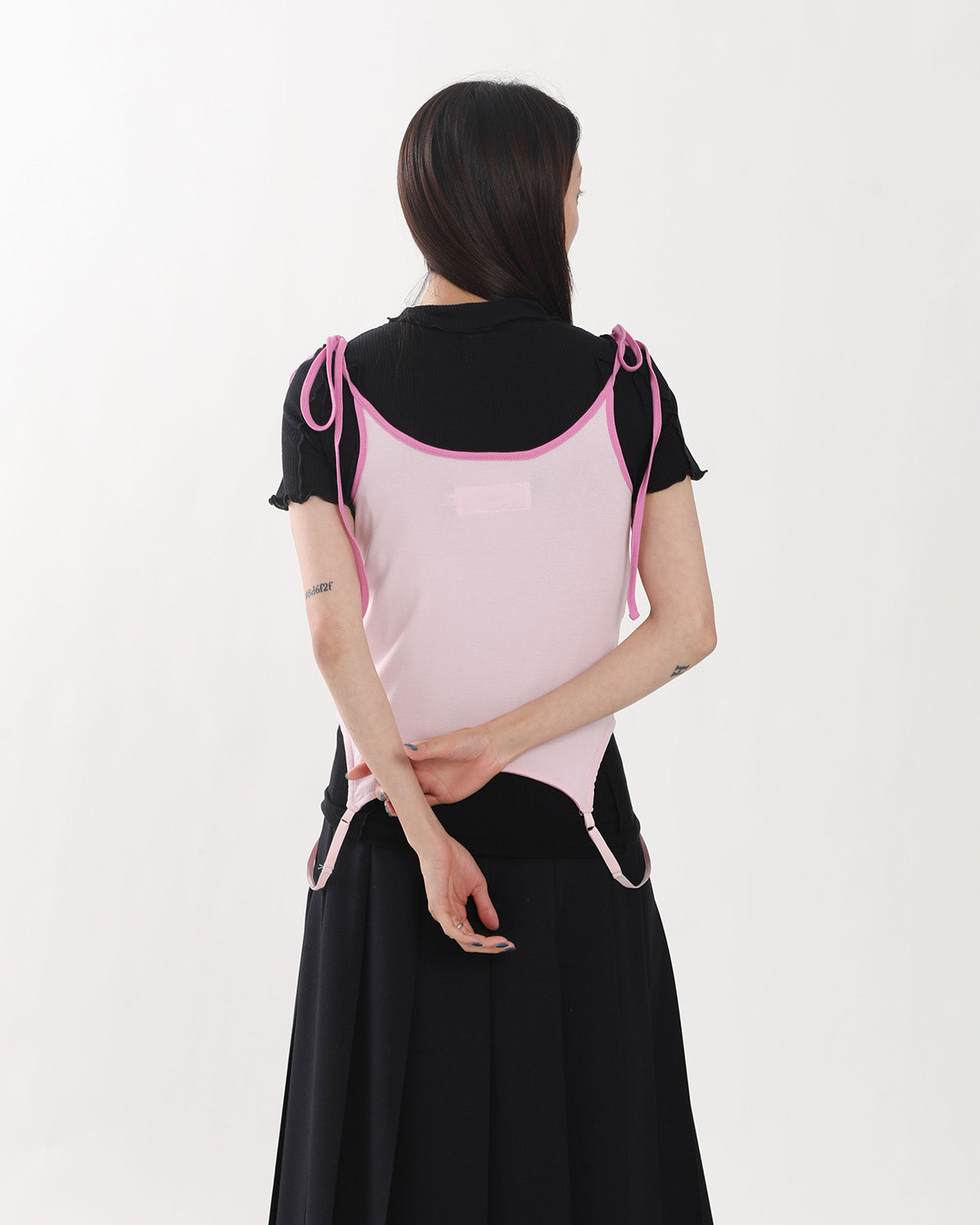 COTTON UP DOWN RIBBON CAMISOLE