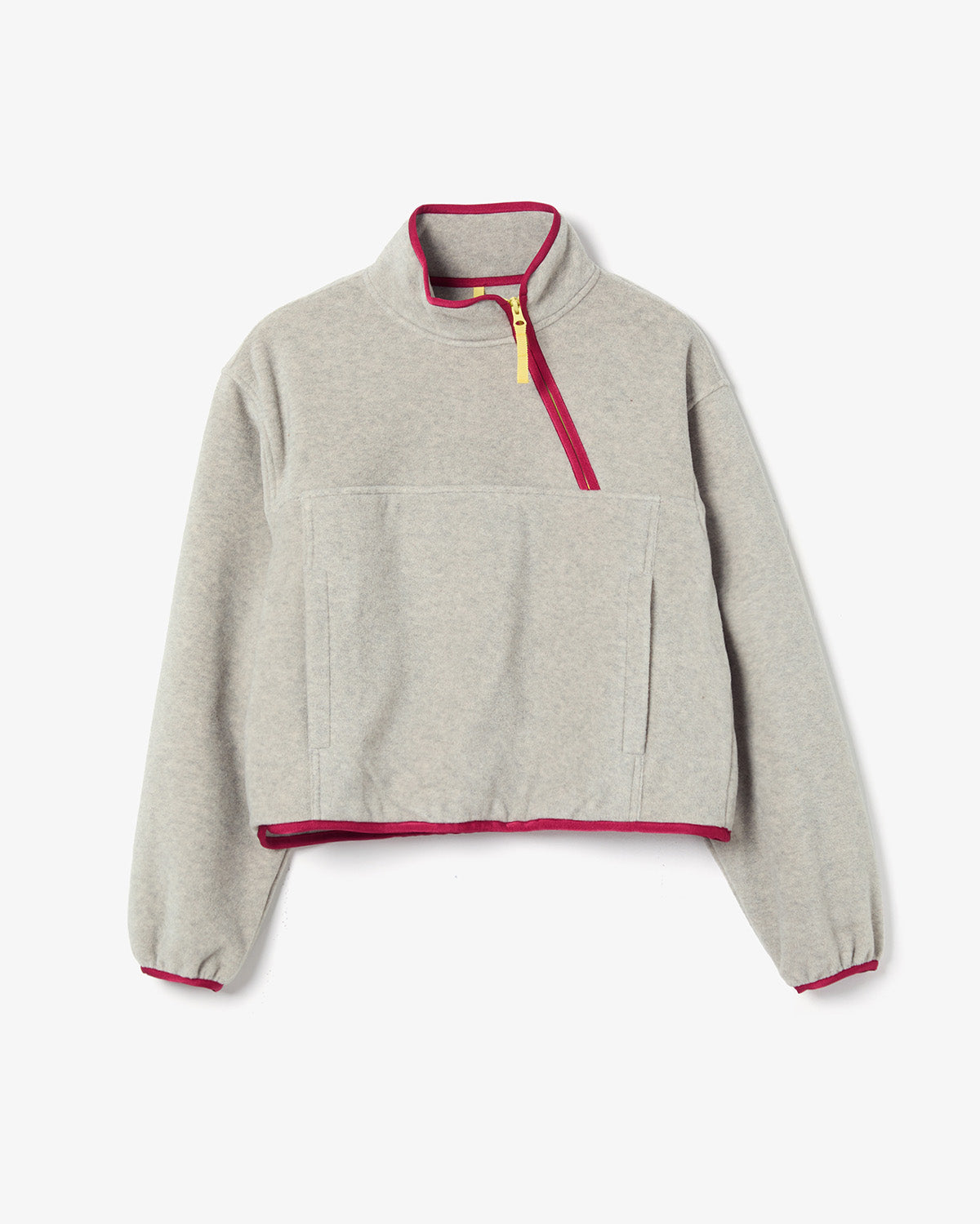 PIPING FLEECE HALF ZIP BLOUSON