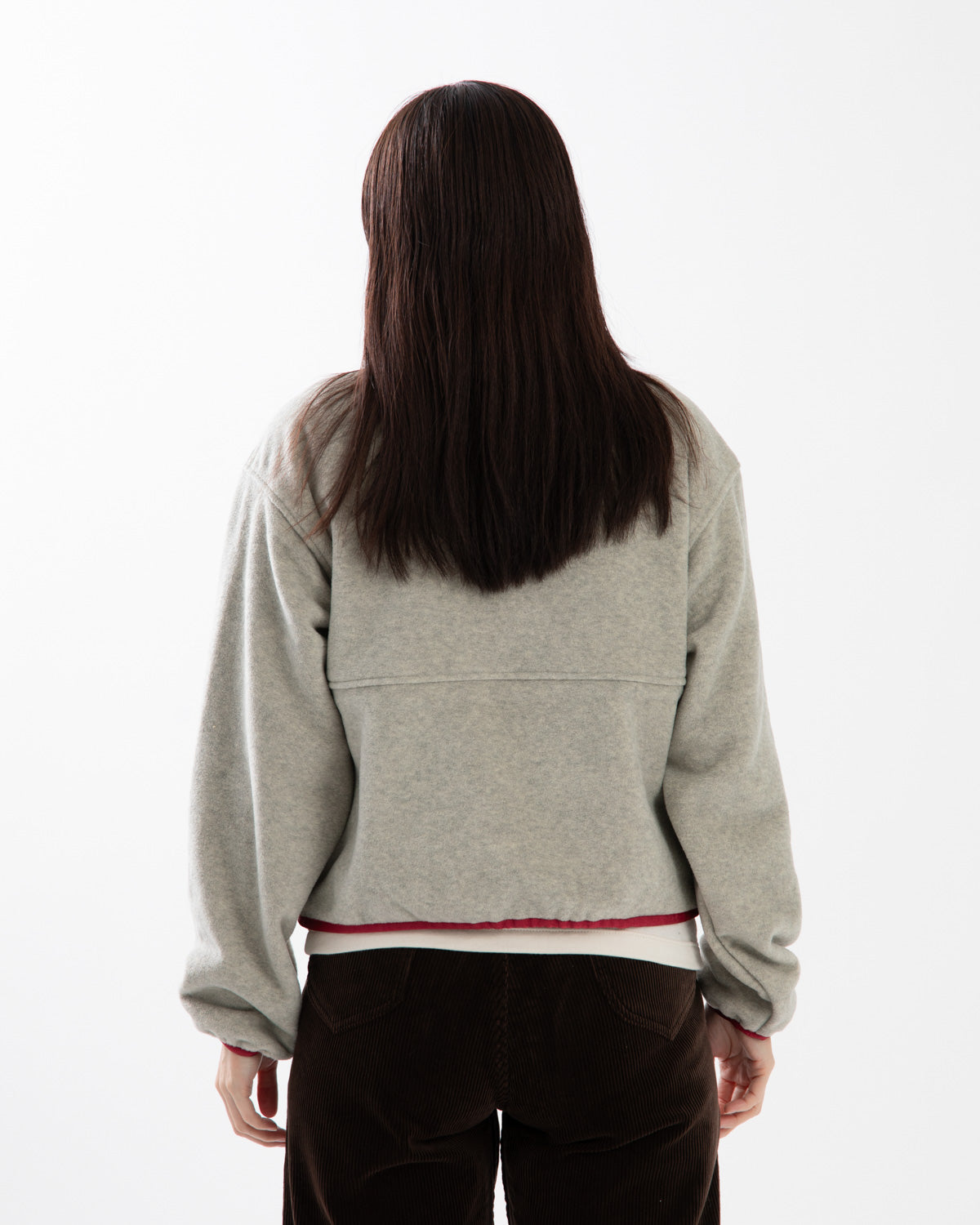 PIPING FLEECE HALF ZIP BLOUSON