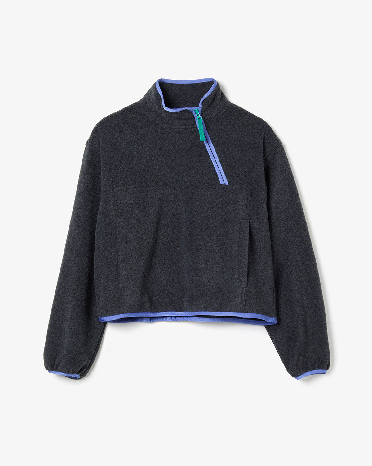 PIPING FLEECE HALF ZIP BLOUSON