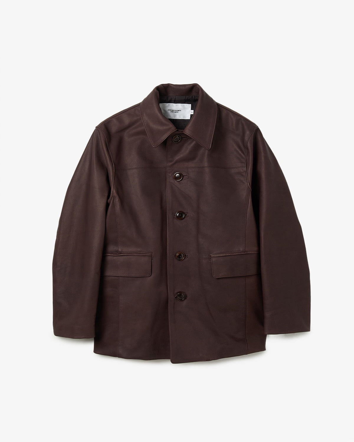 COW LEATHER CAR COAT