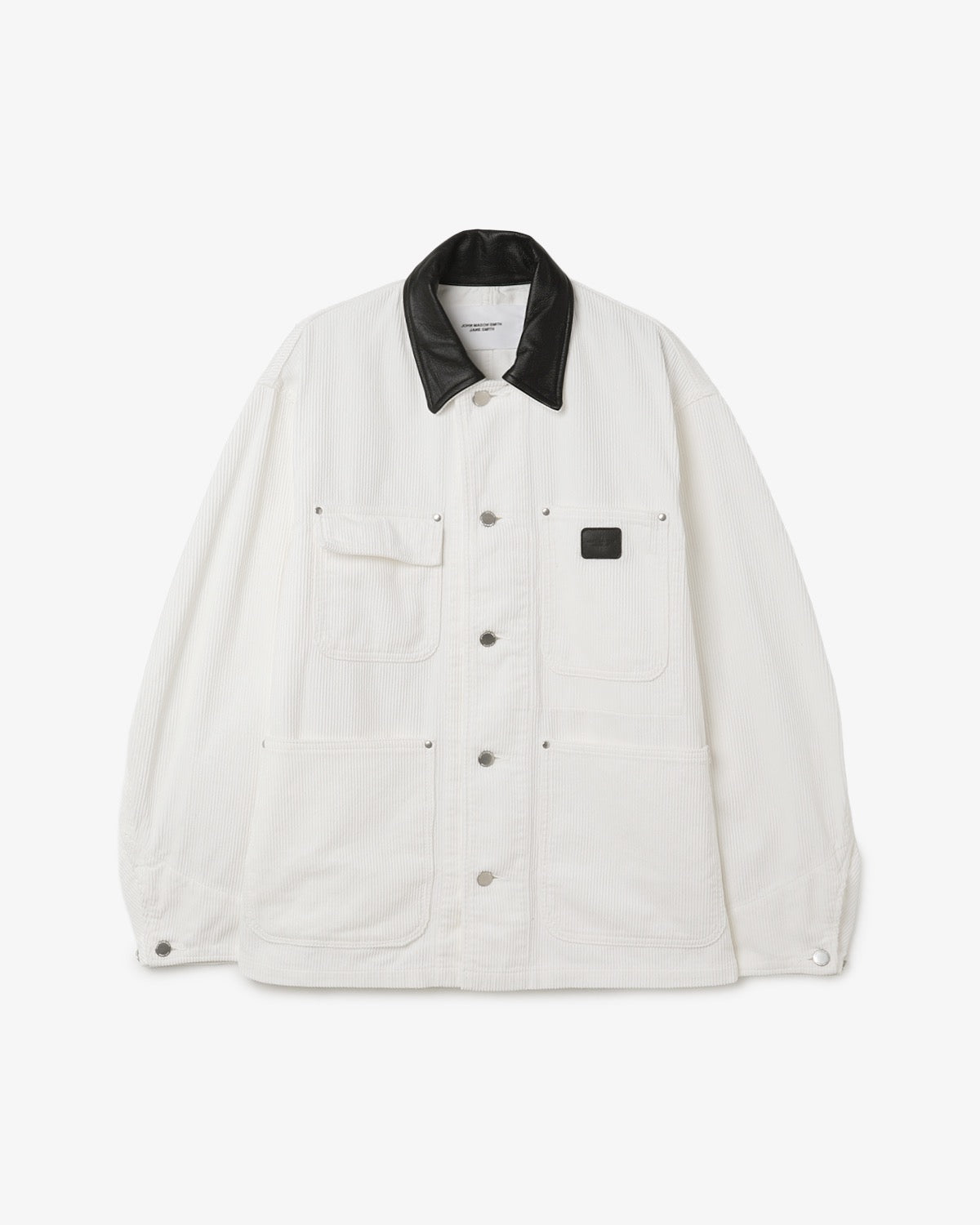 8W COTTON CORDUROY LEATHER COLLAR COVERALL