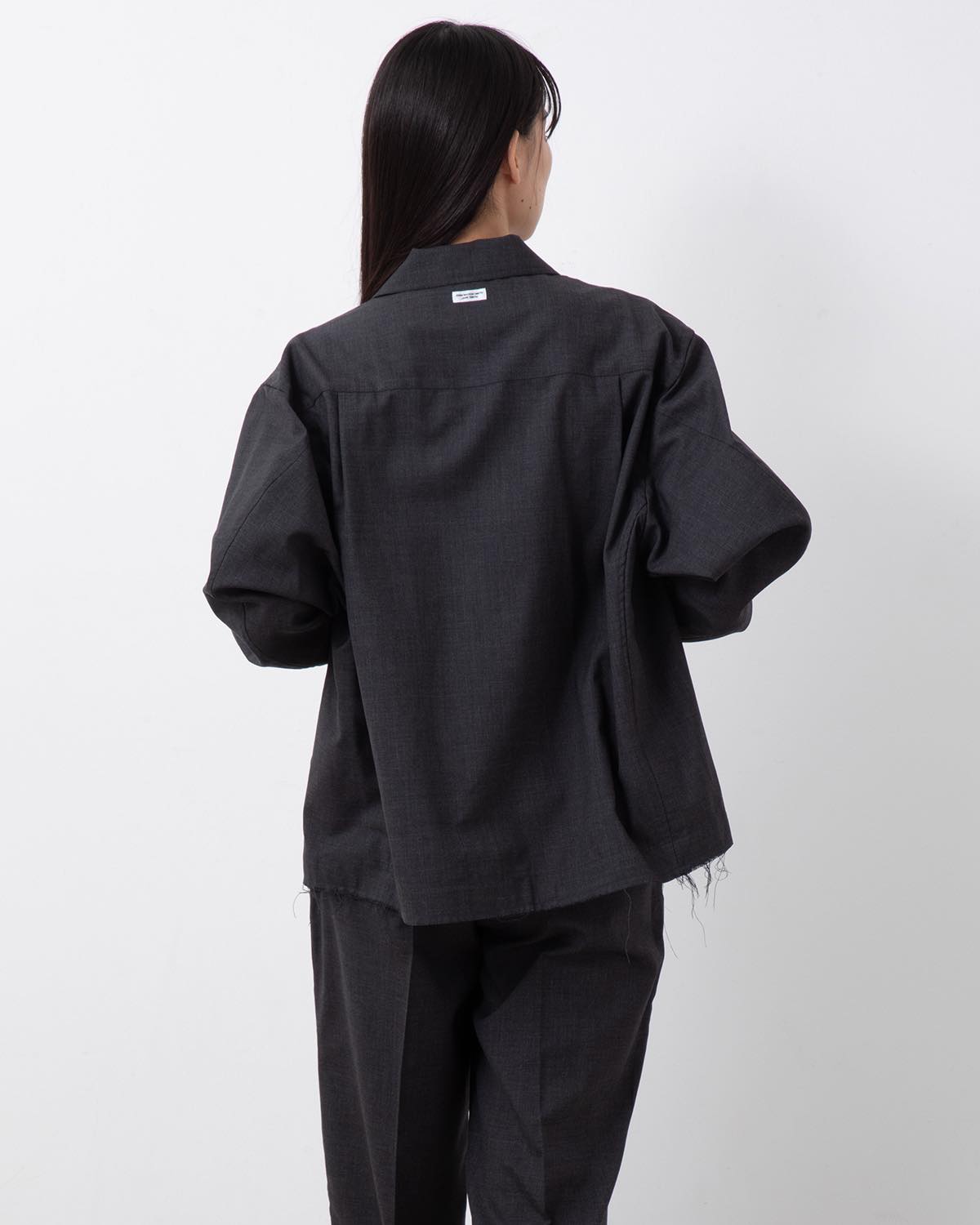 WASHABLE WOOL TROPICAL ZIP BLOUSON