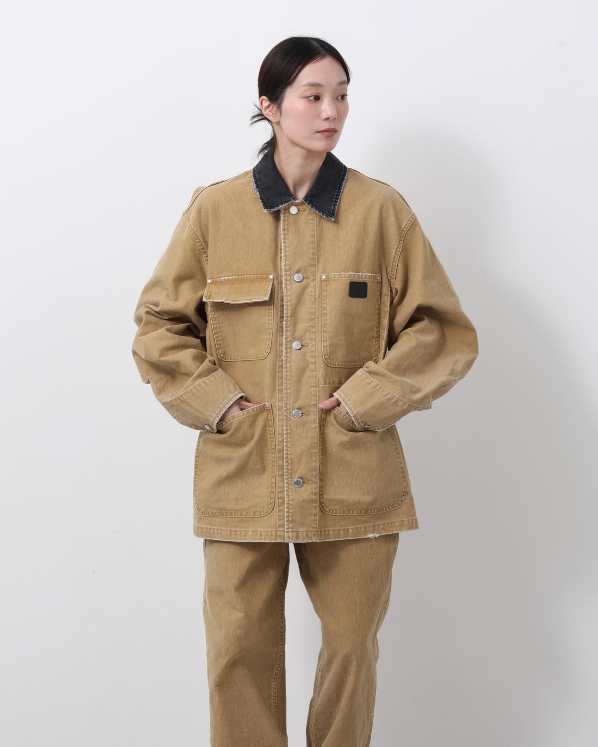 SULFUR DYE HEAVY DUCK CLOTH COVERALL