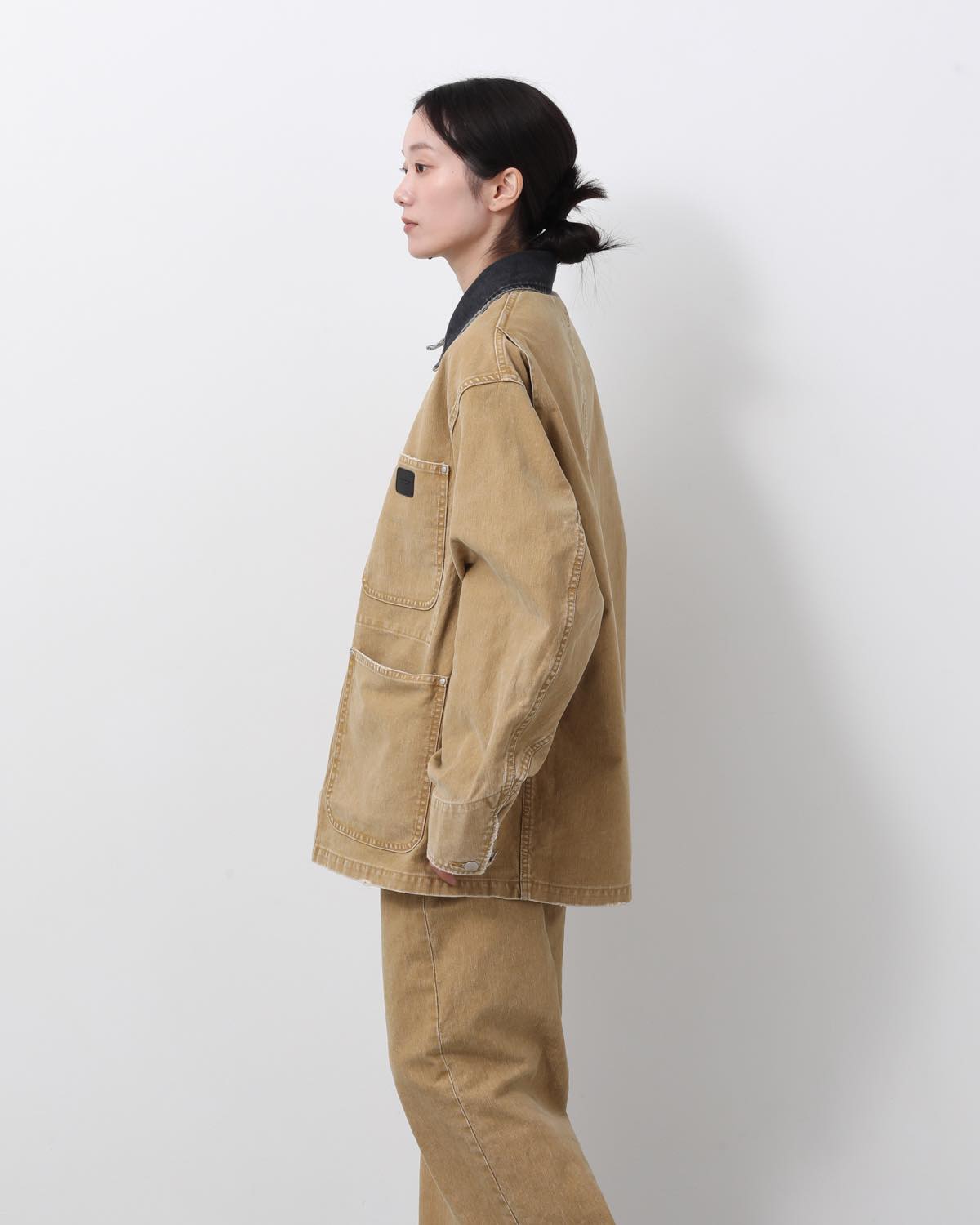 SULFUR DYE HEAVY DUCK CLOTH COVERALL