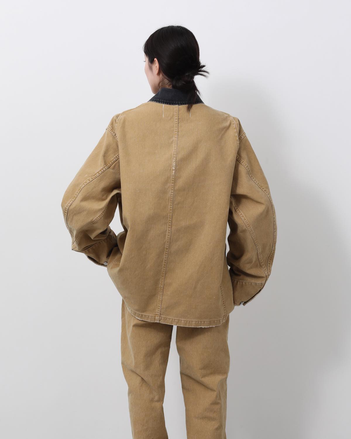 SULFUR DYE HEAVY DUCK CLOTH COVERALL