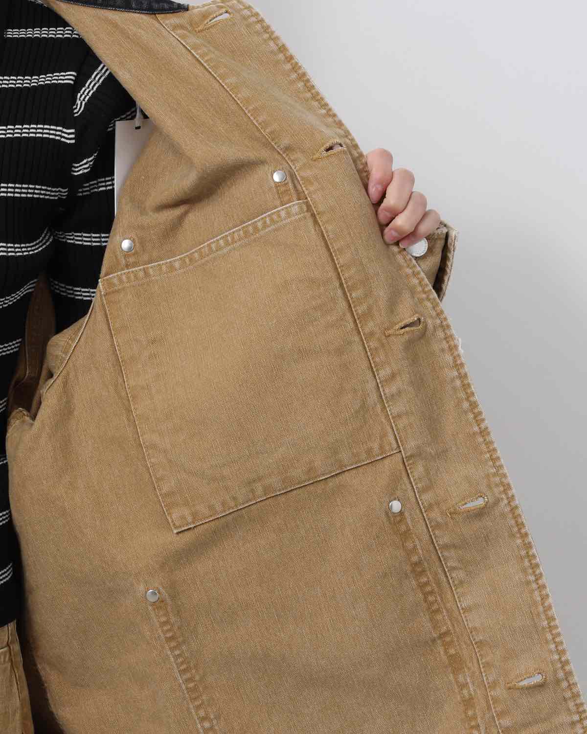 SULFUR DYE HEAVY DUCK CLOTH COVERALL