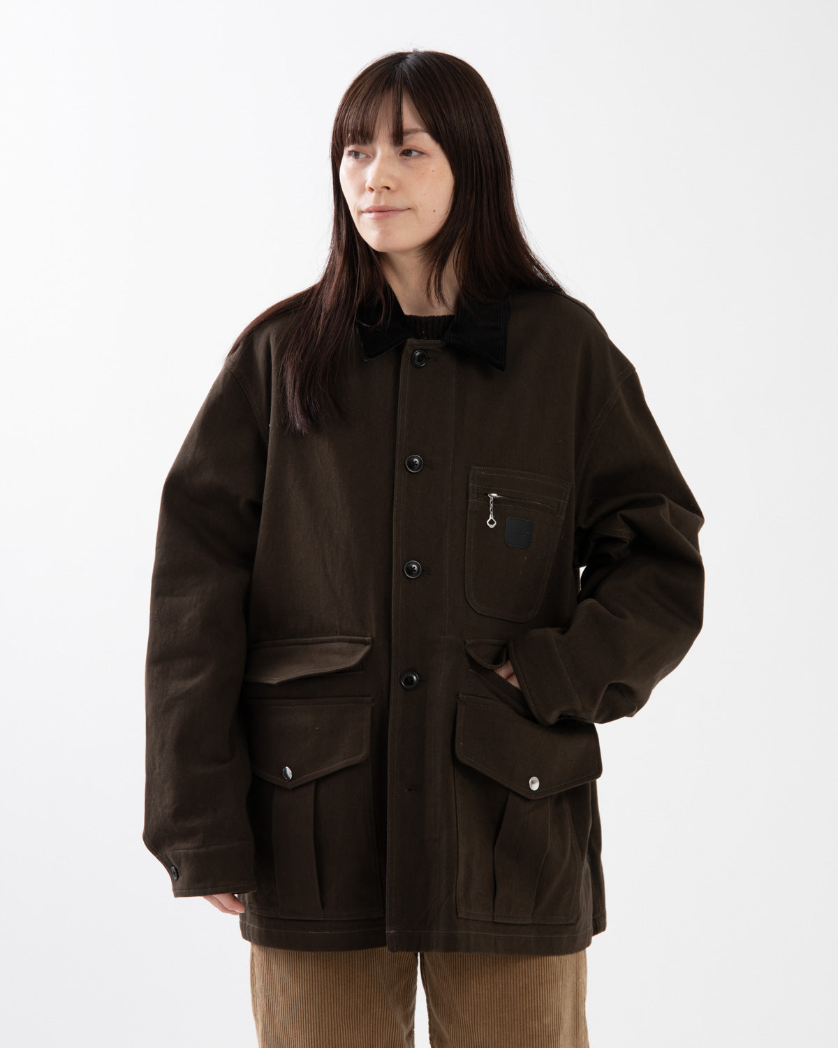 COTTON GABARDINE HUNTING JACKET