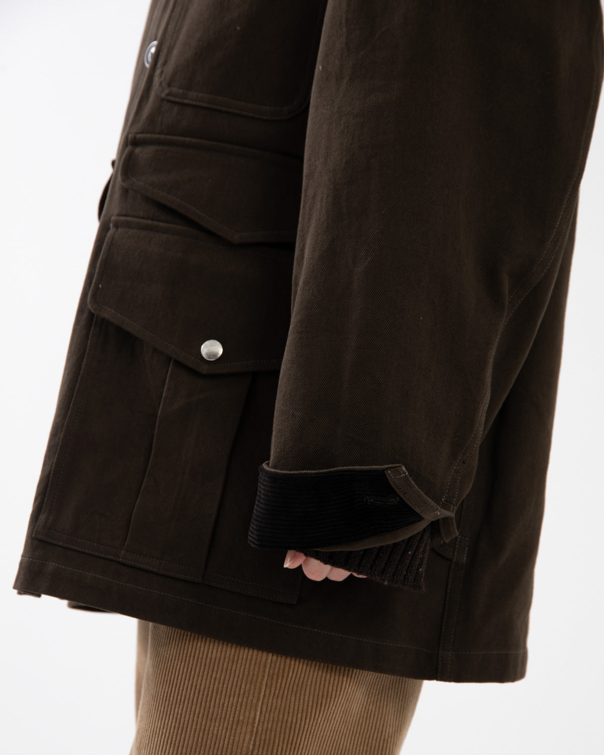 COTTON GABARDINE HUNTING JACKET