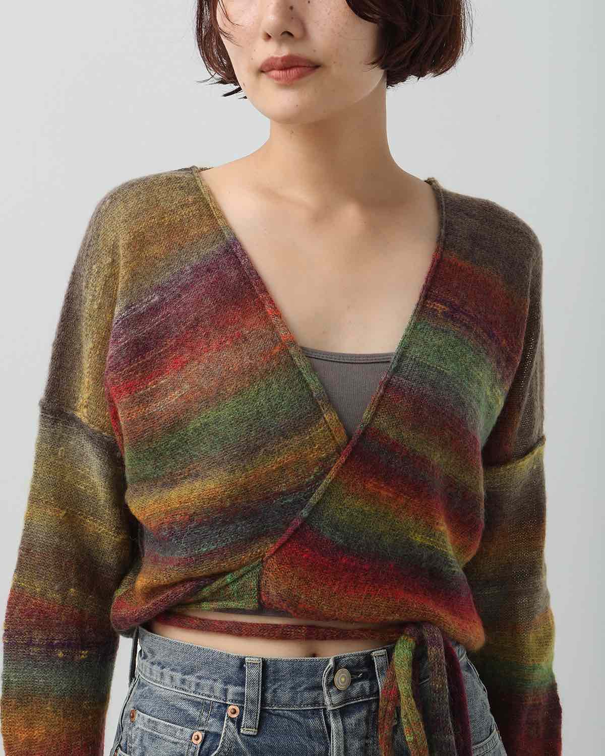 7G GRADATION CACHECOEUR CARDIGAN