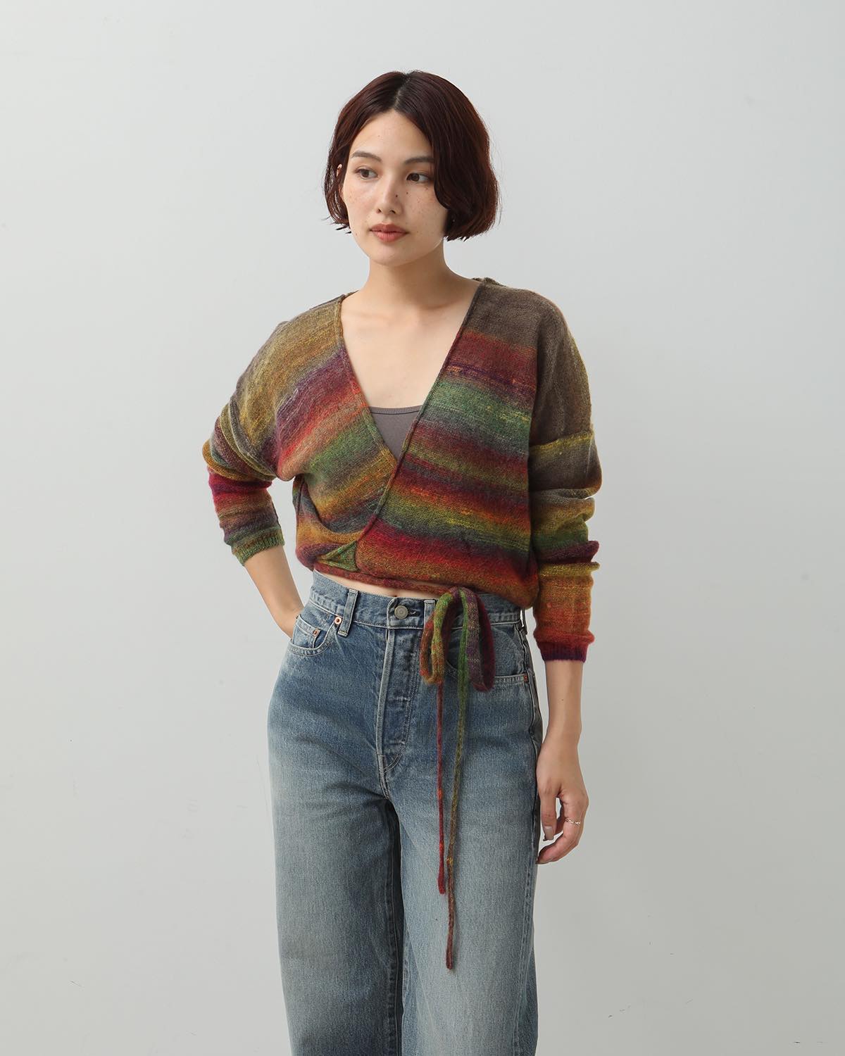 7G GRADATION CACHECOEUR CARDIGAN