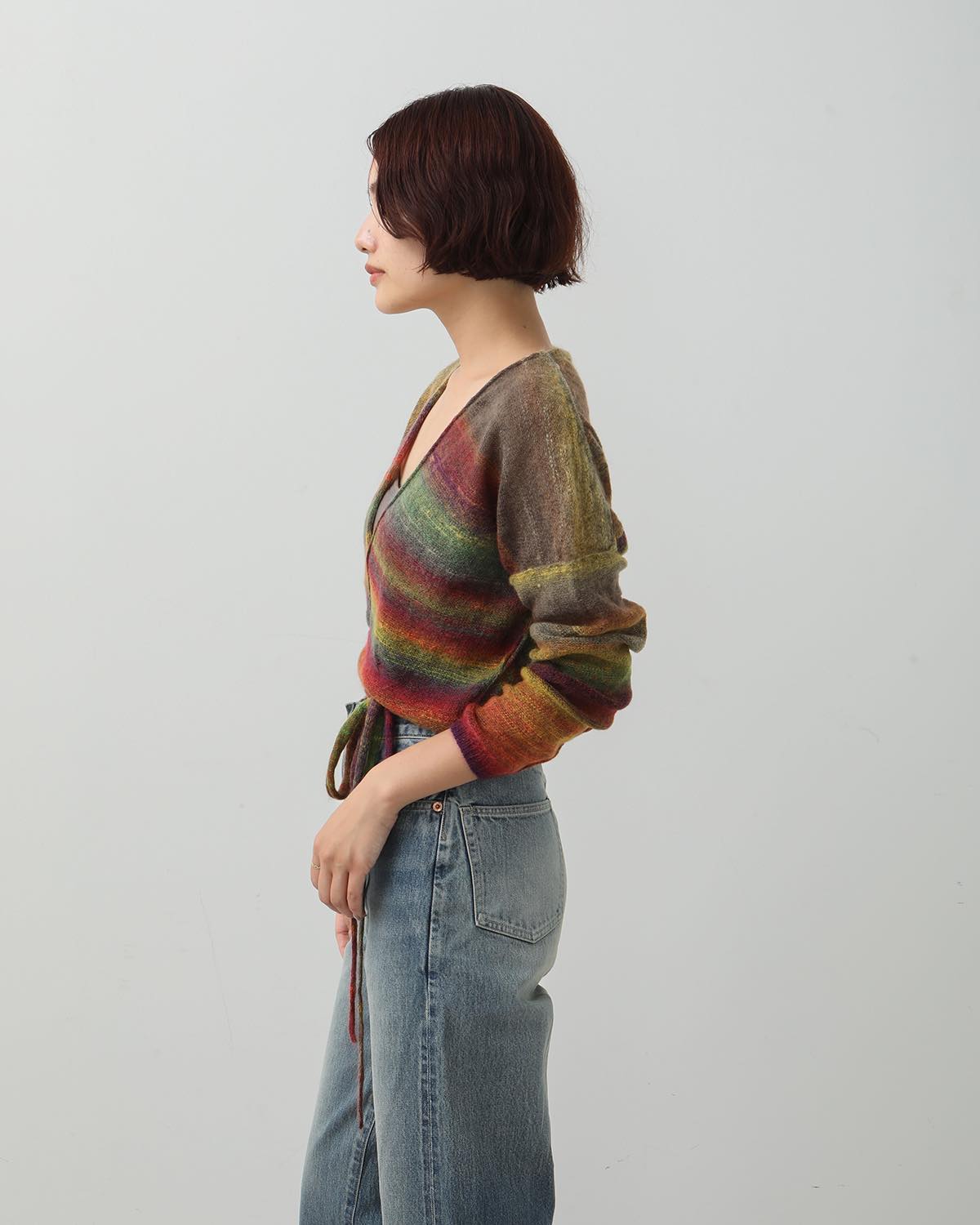 7G GRADATION CACHECOEUR CARDIGAN