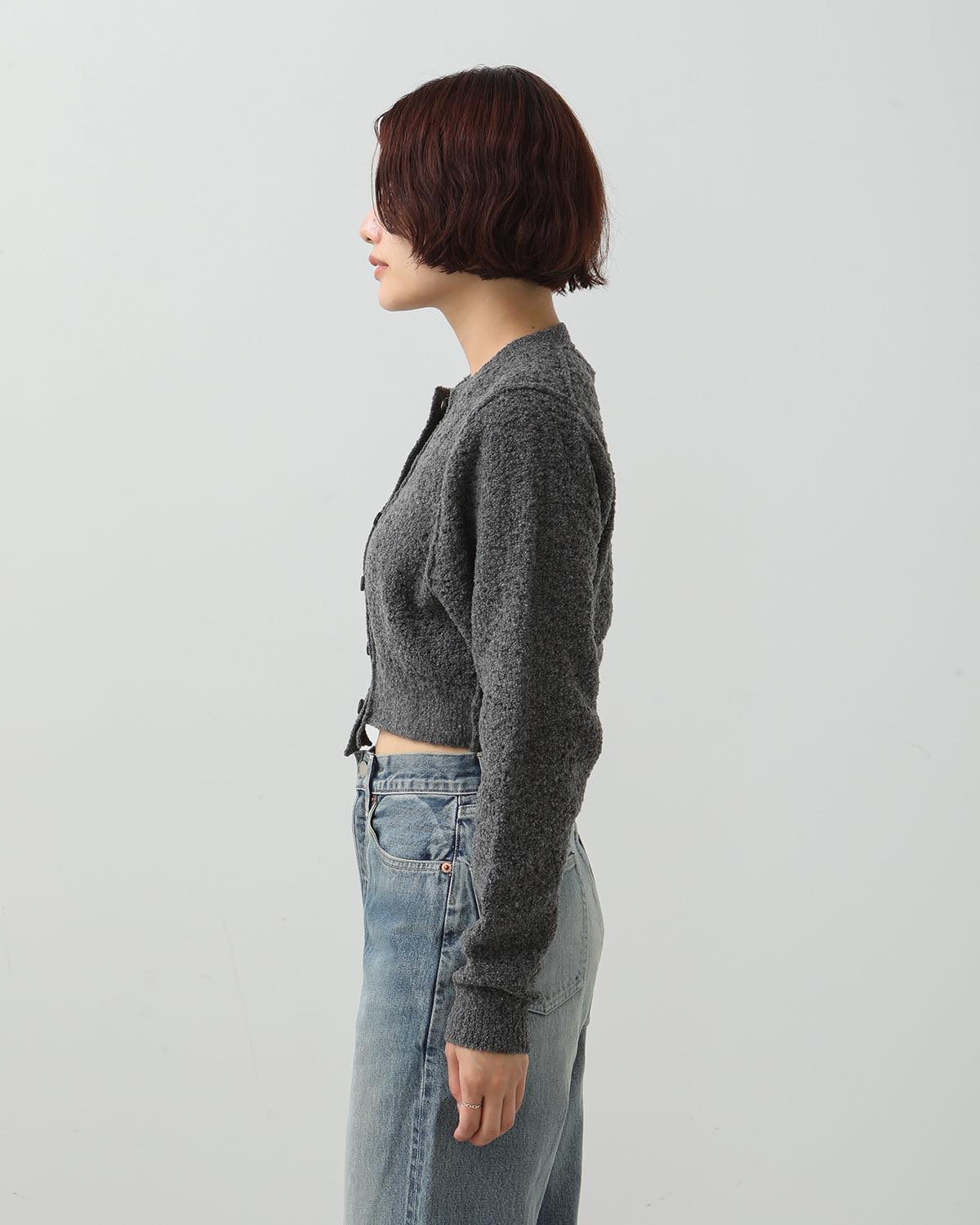 7G KEY KNIT SHORT KNIT CARDIGAN