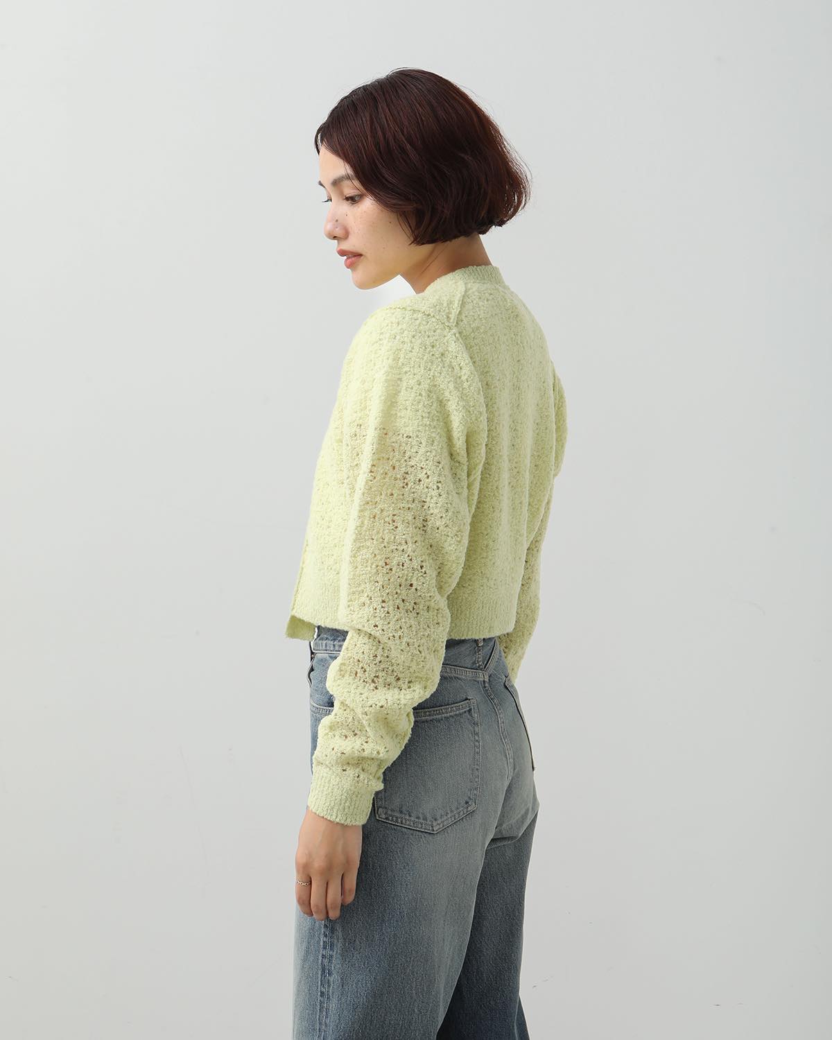 7G KEY KNIT SHORT KNIT CARDIGAN