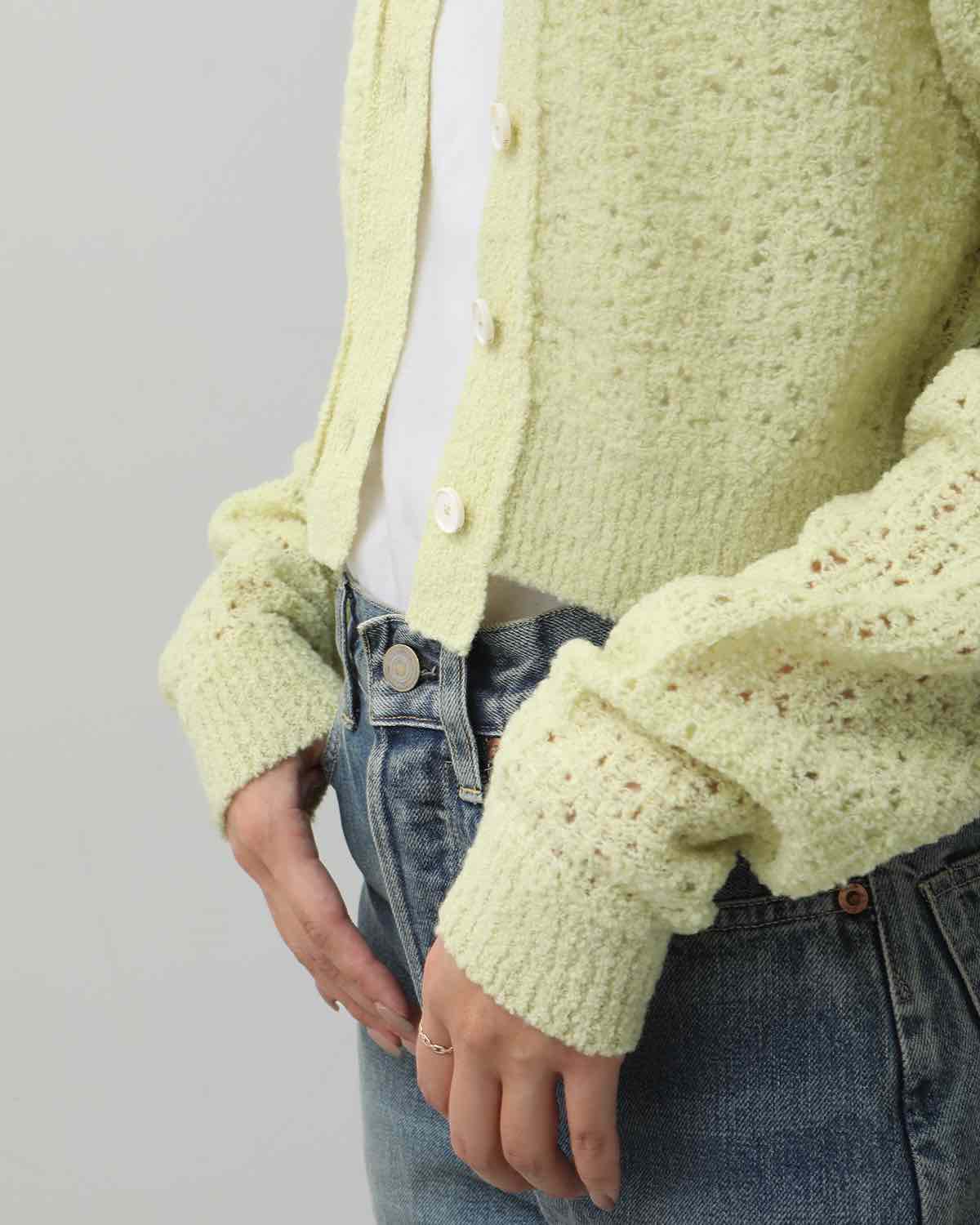 7G KEY KNIT SHORT KNIT CARDIGAN