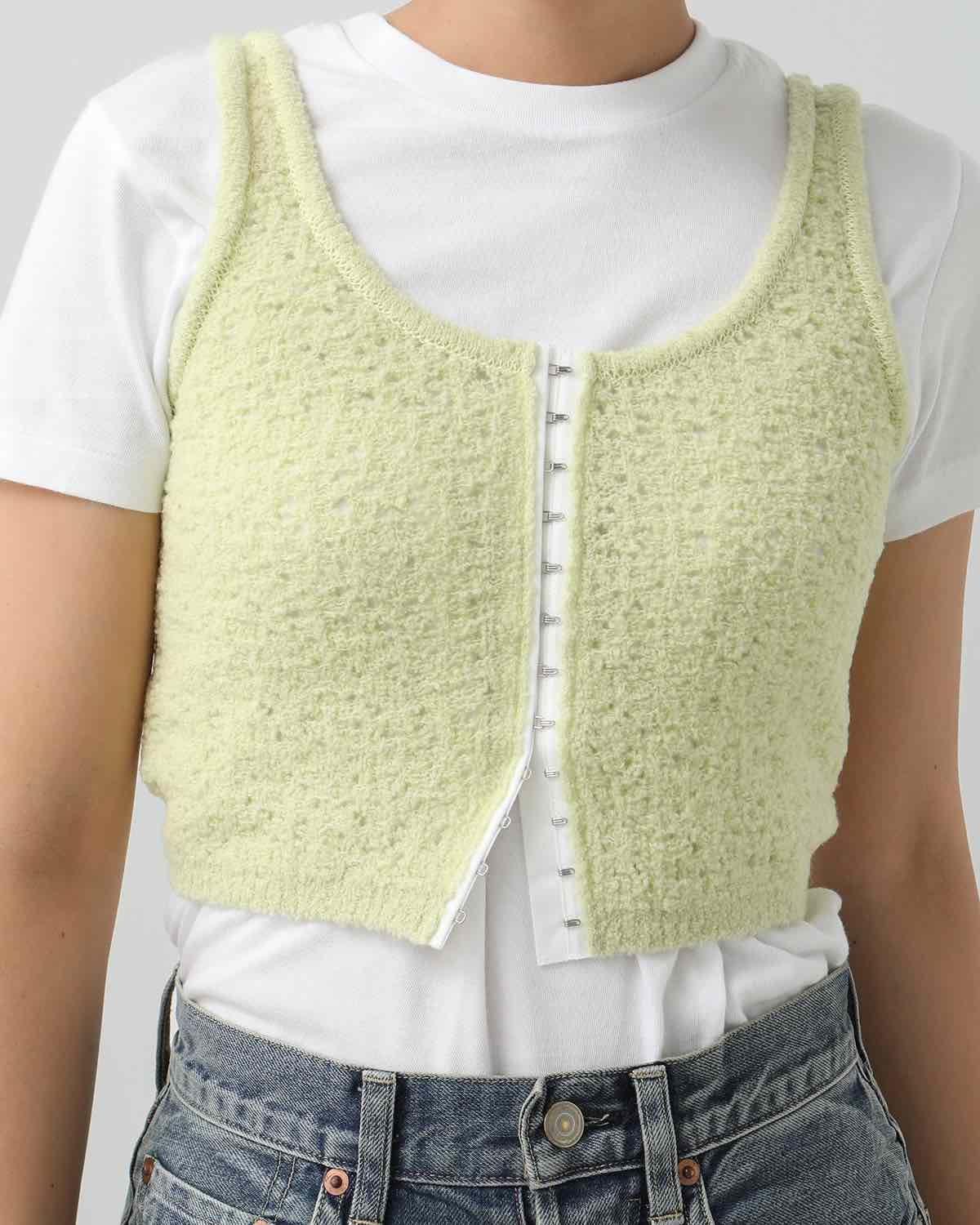 7G KEY KNIT 2WAY SHORT TANK TOP