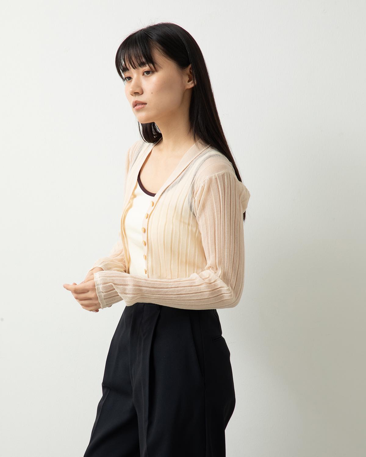 16G COTTON POLYESTER CARDIGAN for COVERCHORD