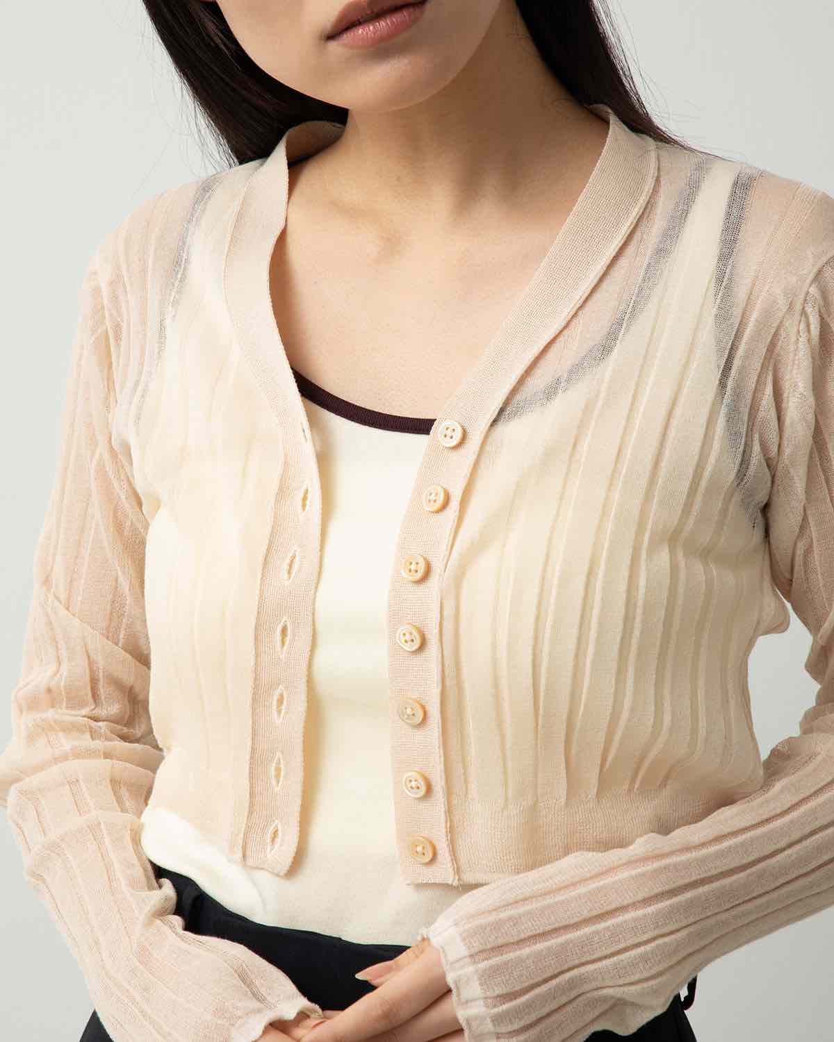 16G COTTON POLYESTER CARDIGAN for COVERCHORD