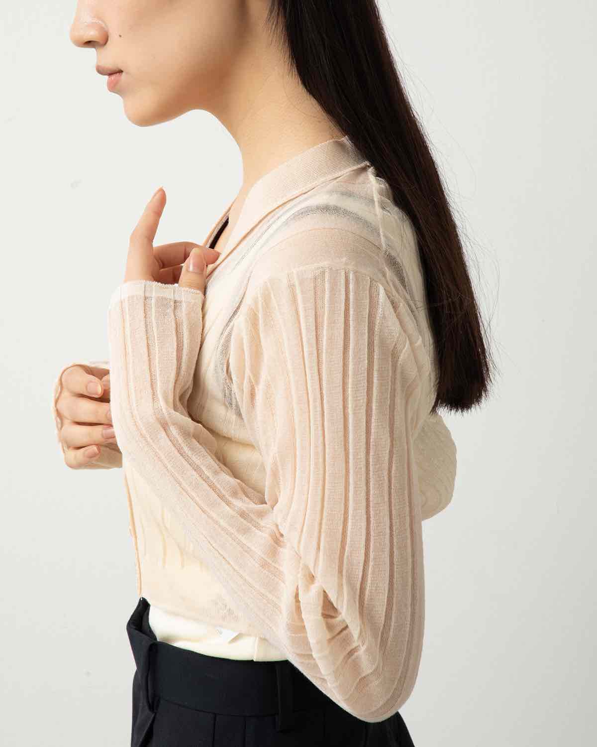 16G COTTON POLYESTER CARDIGAN for COVERCHORD