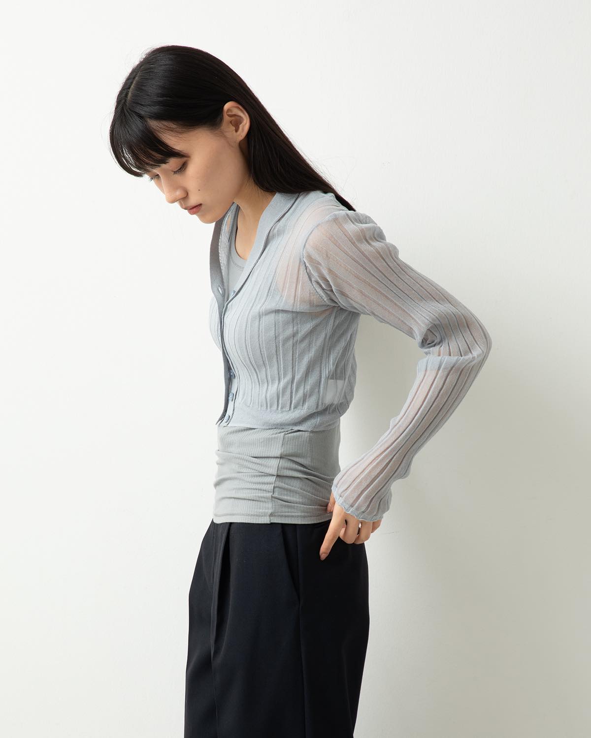 16G COTTON POLYESTER CARDIGAN for COVERCHORD