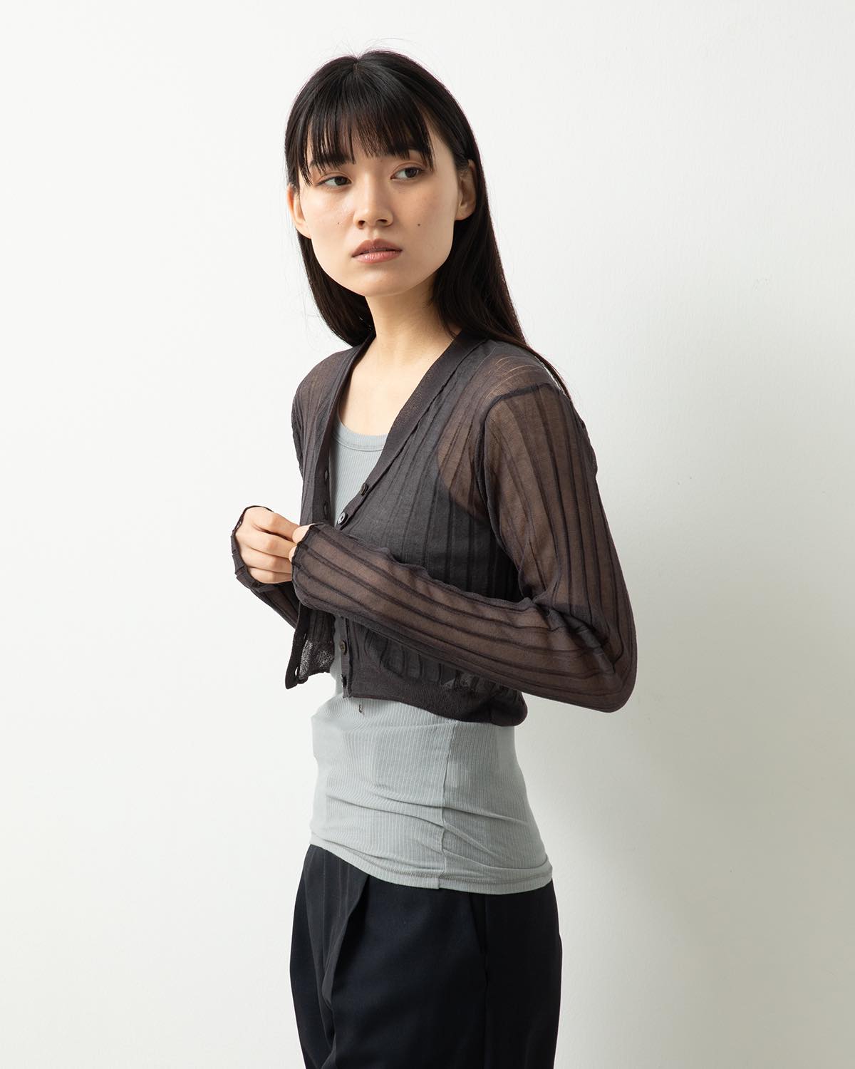 16G COTTON POLYESTER CARDIGAN for COVERCHORD